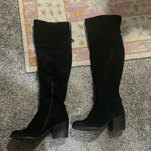 Steve Madden over the knee black boots